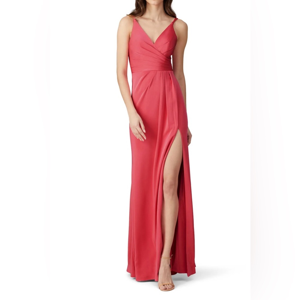 Faviana Pink High Slit Gown Size 4 US $275
